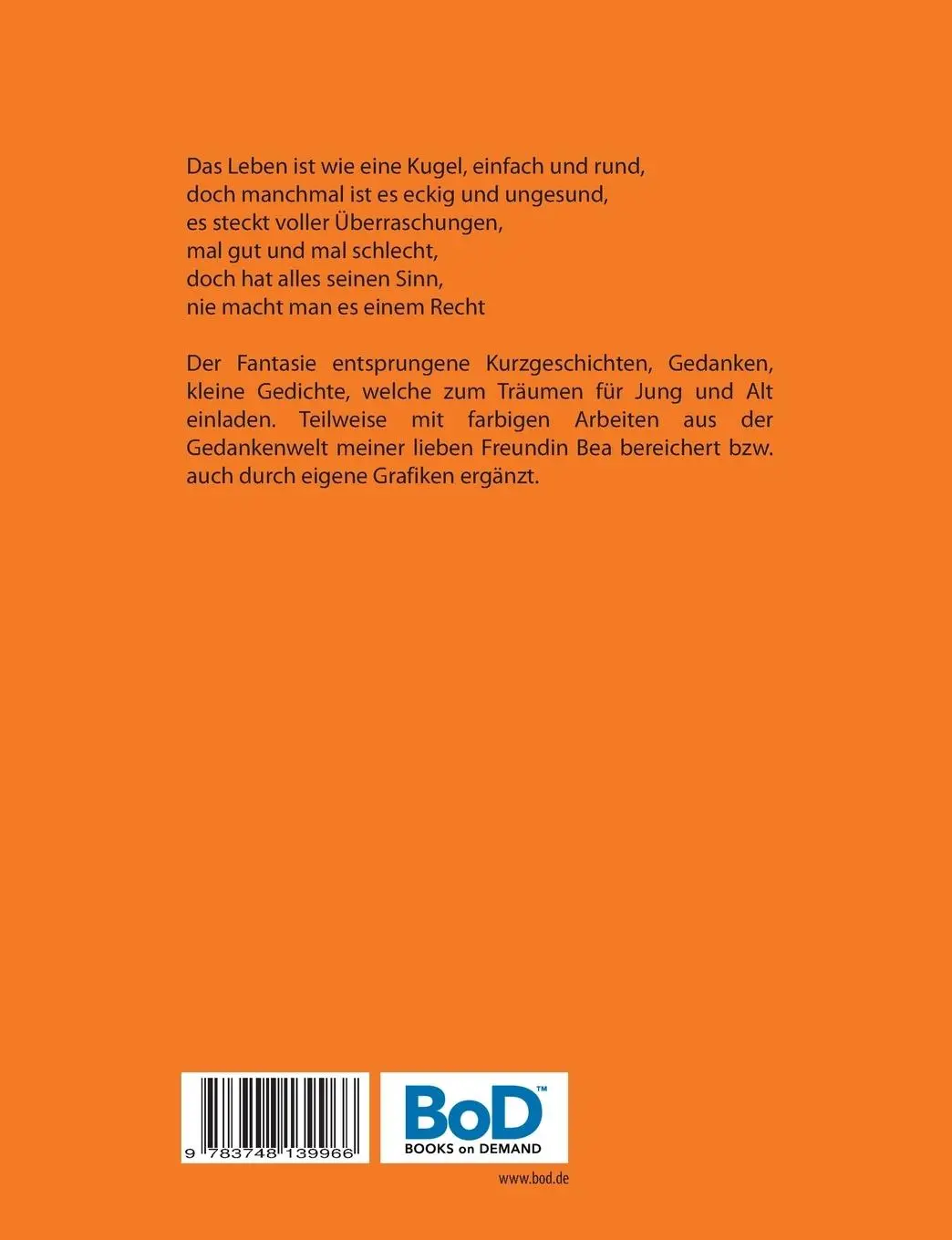 Rückseite: 9783748139966 | Eine bunte Reise durch das Land der Fantasie | Steffi Hübschmann
