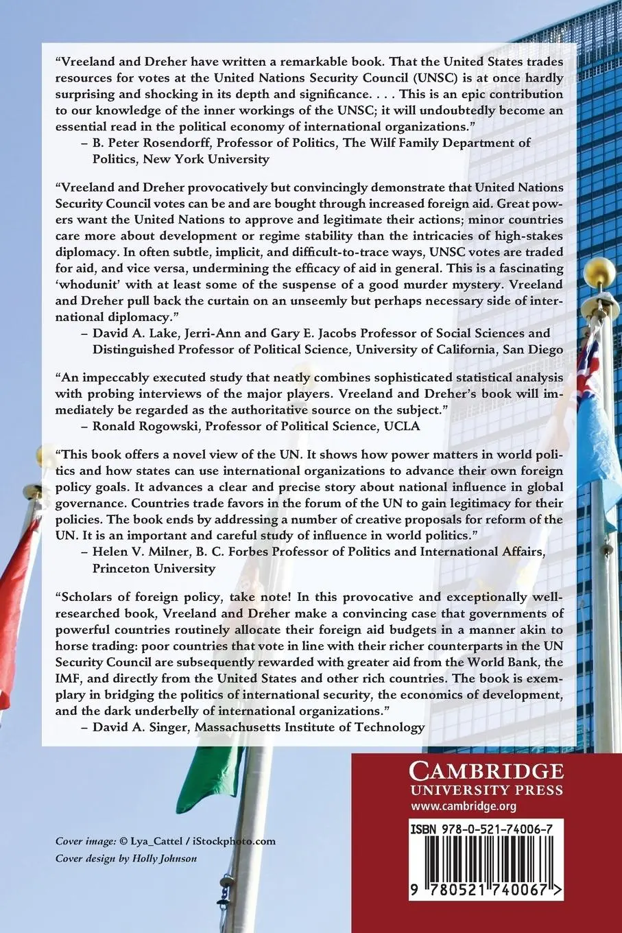 Rückseite: 9780521740067 | The Political Economy of the United Nations Security Council | Buch