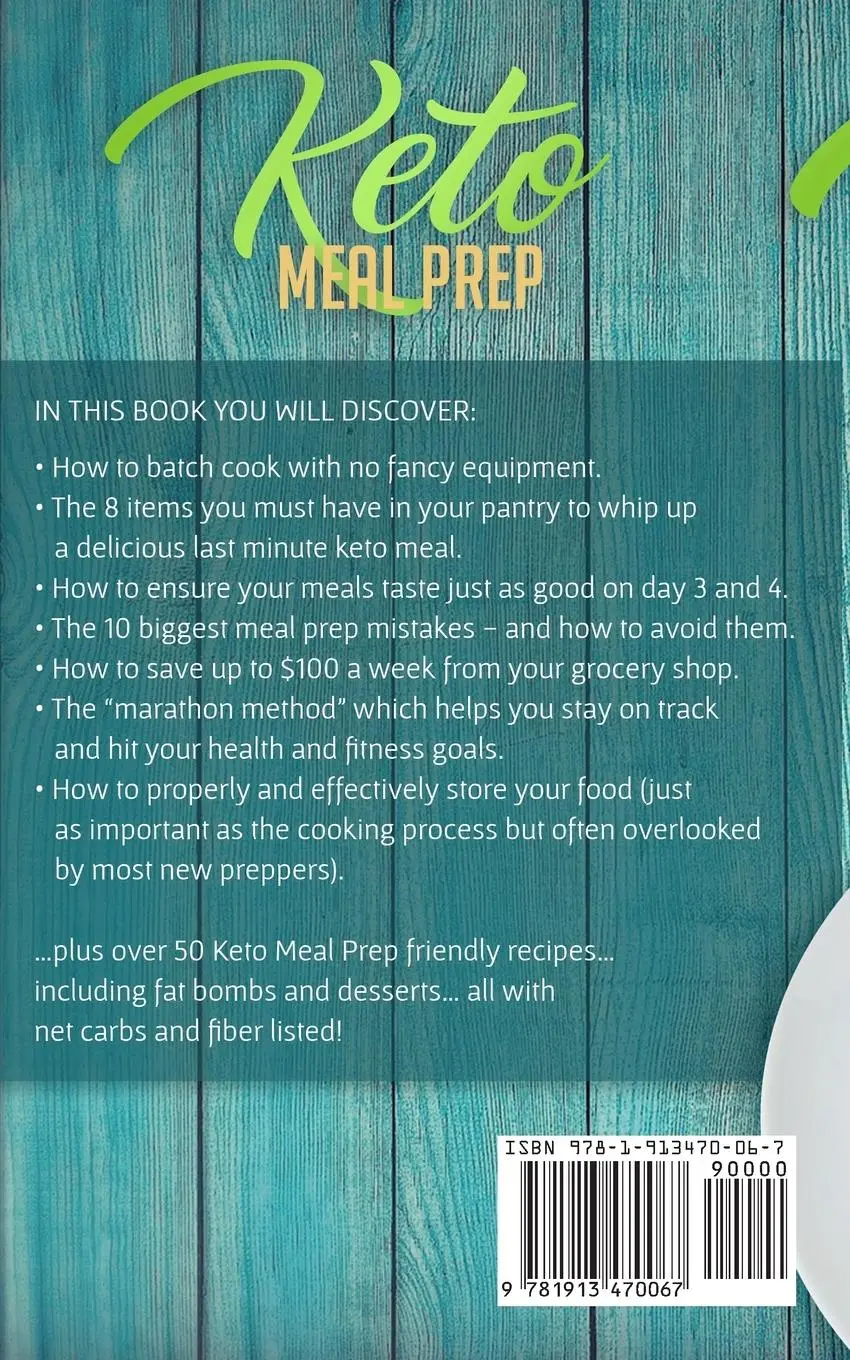 Rückseite: 9781913470067 | Keto Meal Prep | How to Save $100 and 4 Hours A Week by Batch Cooking