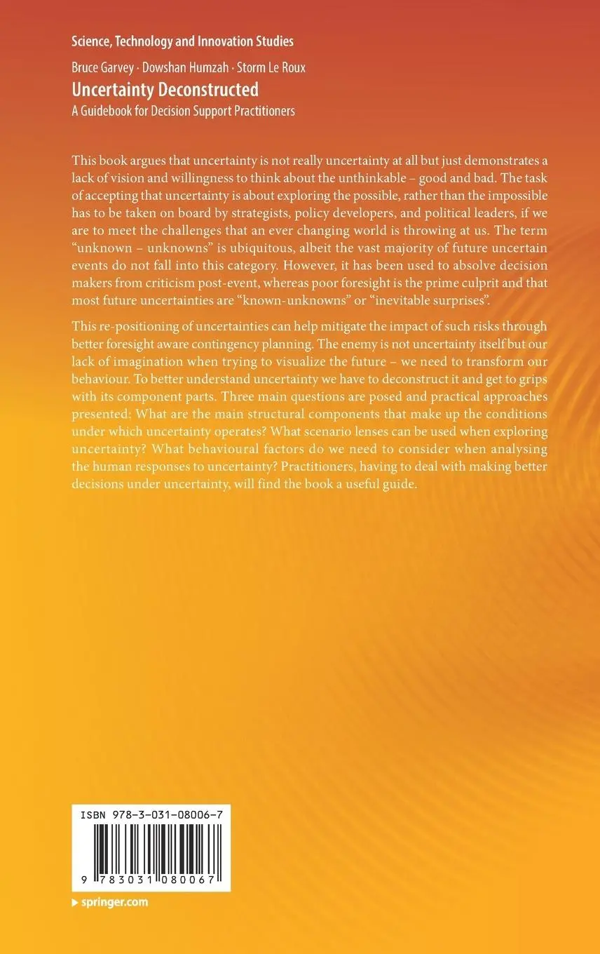 Rückseite: 9783031080067 | Uncertainty Deconstructed | Bruce Garvey (u. a.) | Buch | Gebunden