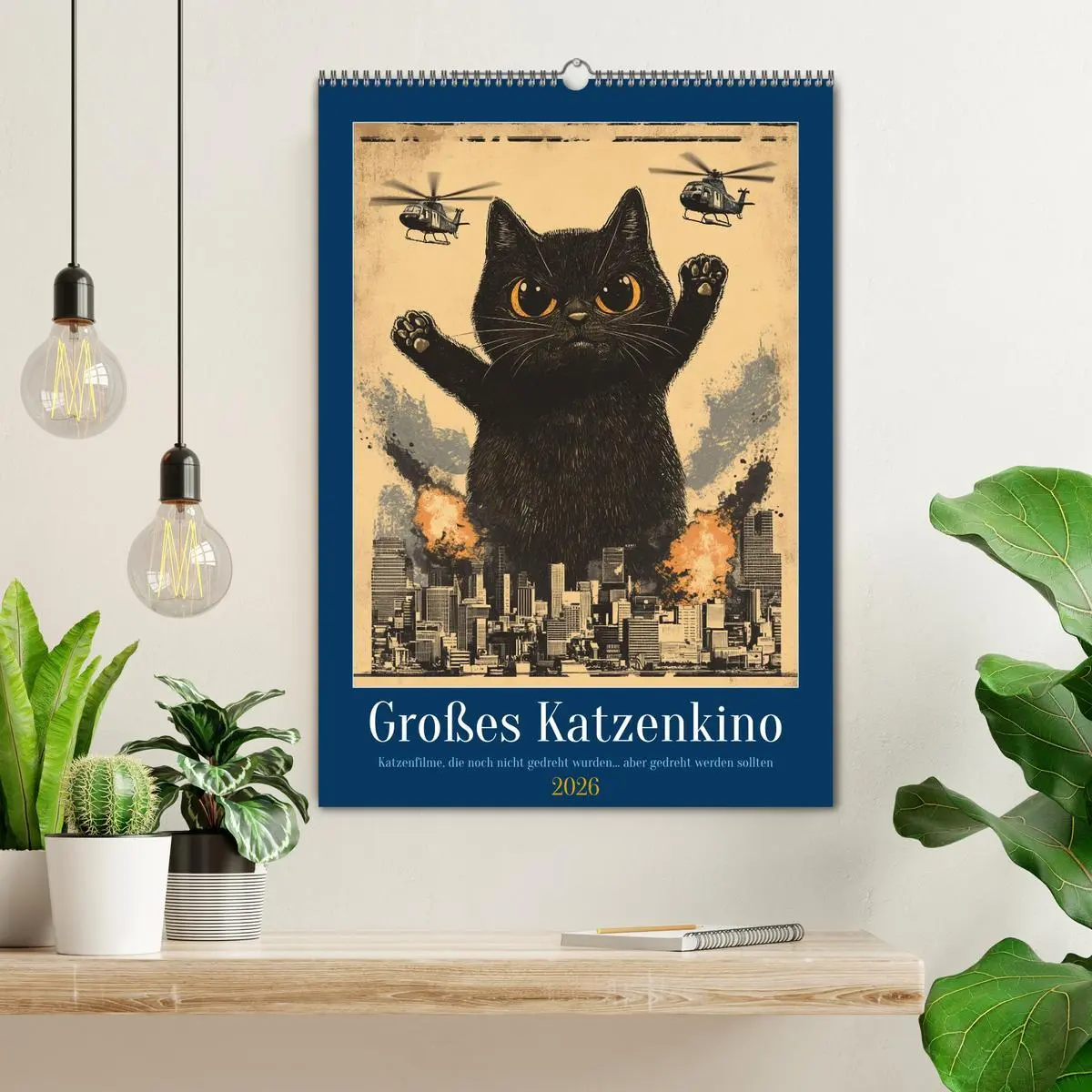 Bild: 9783457260067 | Großes Katzenkino (Wandkalender 2026 DIN A2 hoch), CALVENDO...