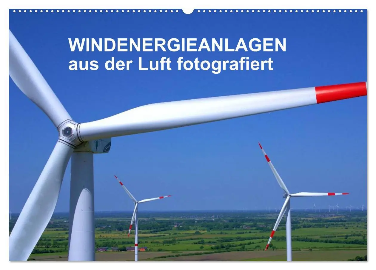 Cover: 9783516110067 | Windkraftanlagen aus der Luft fotografiert (Wandkalender 2026 DIN...