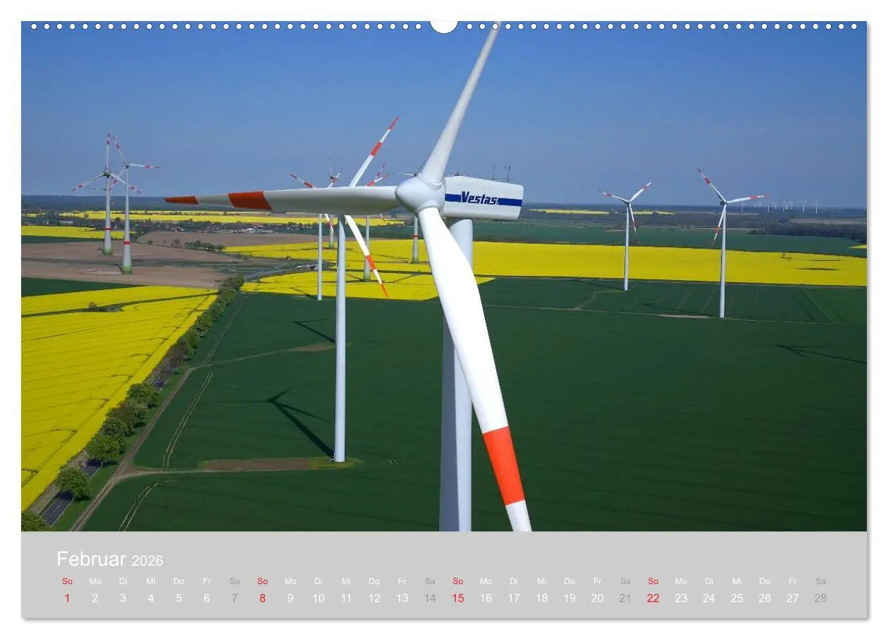 Bild: 9783516110067 | Windkraftanlagen aus der Luft fotografiert (Wandkalender 2026 DIN...