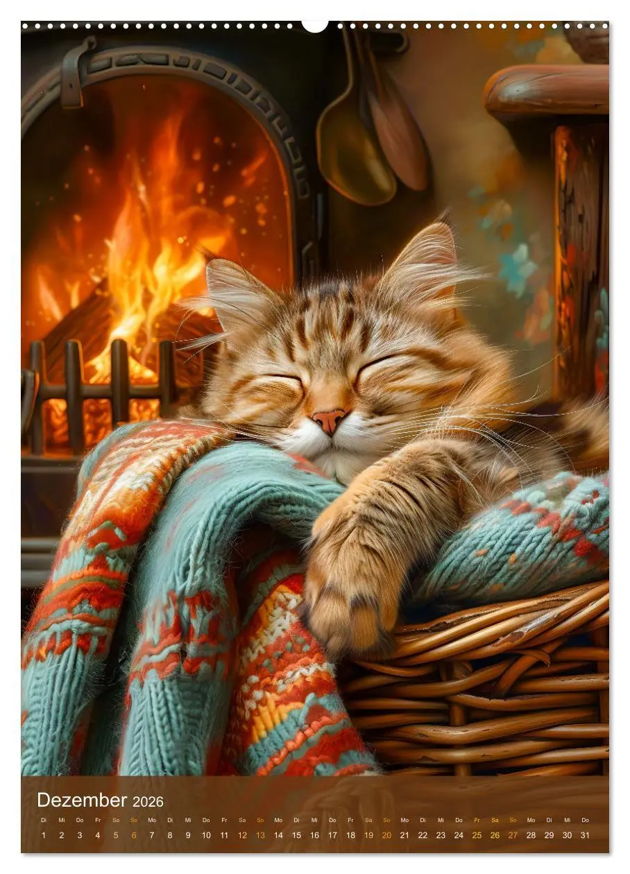 Bild: 9783516280067 | Kuschelkatzen - Fellnasen im Schlummerland (Wandkalender 2026 DIN...