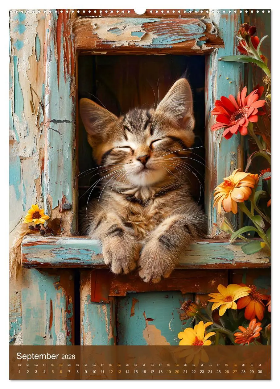 Bild: 9783516280067 | Kuschelkatzen - Fellnasen im Schlummerland (Wandkalender 2026 DIN...