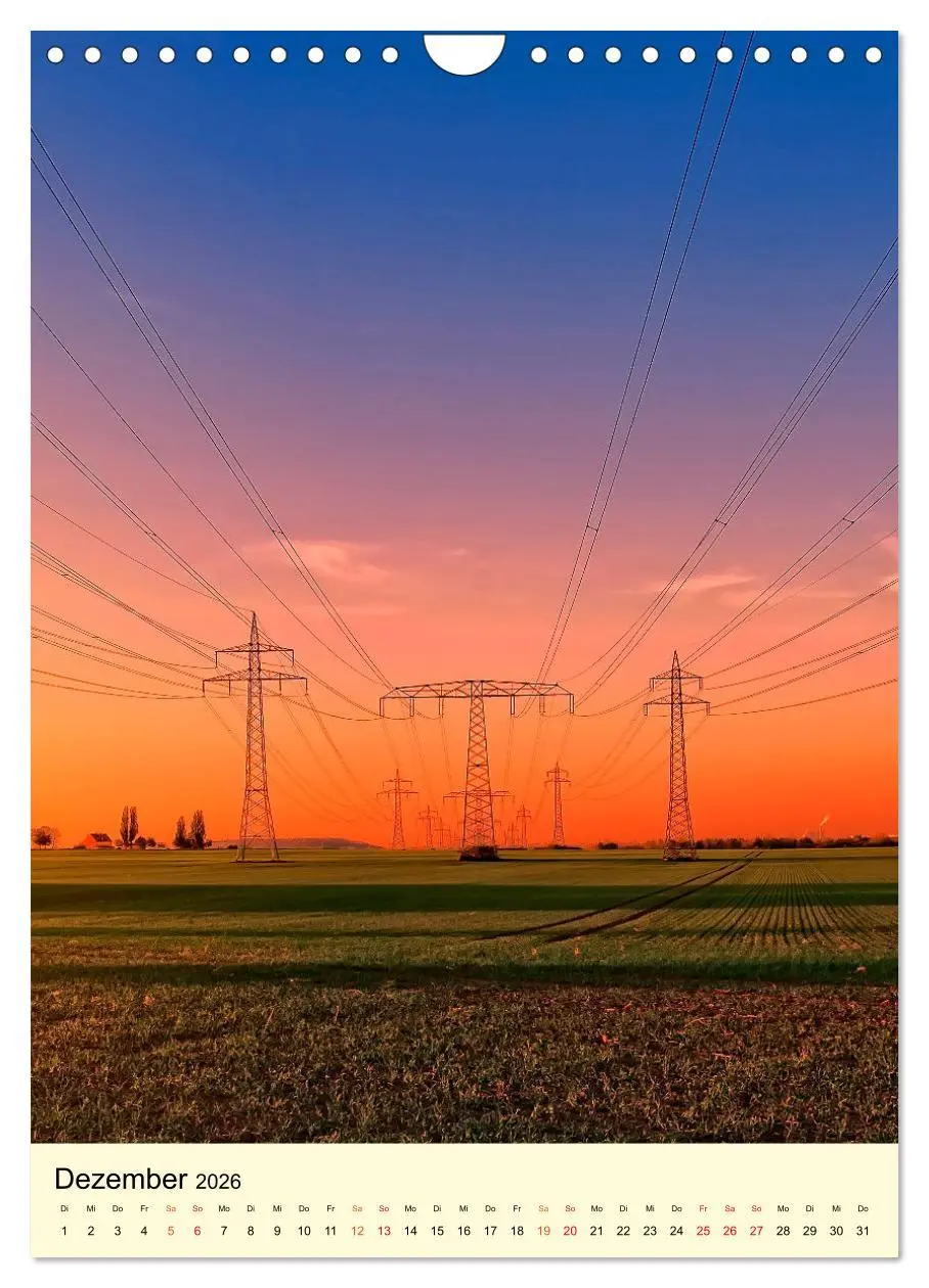 Bild: 9783516350067 | Strommasten - Autobahnen für den Strom (Wandkalender 2026 DIN A4...