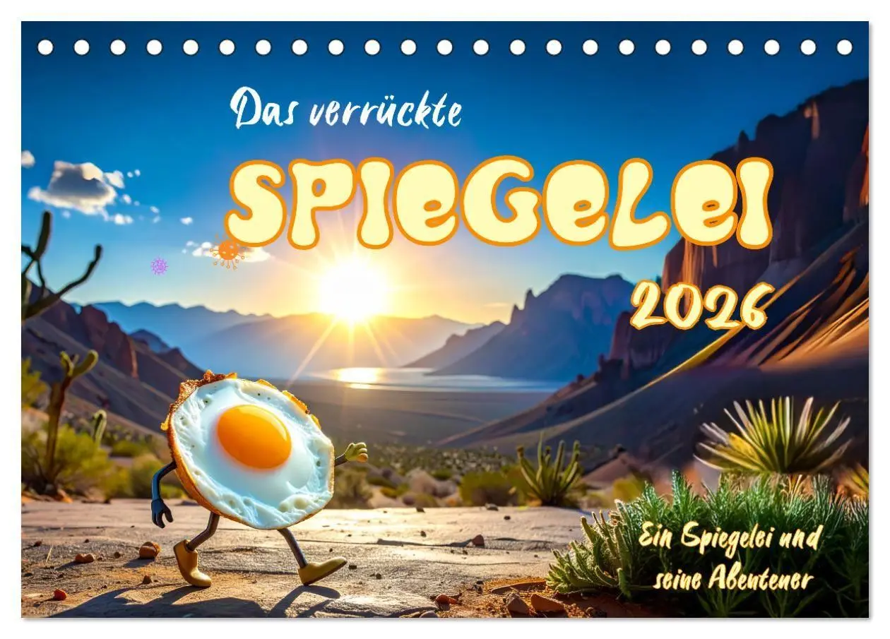 Cover: 9783516660067 | Das verrückte Spiegelei (Tischkalender 2026 DIN A5 quer), CALVENDO...