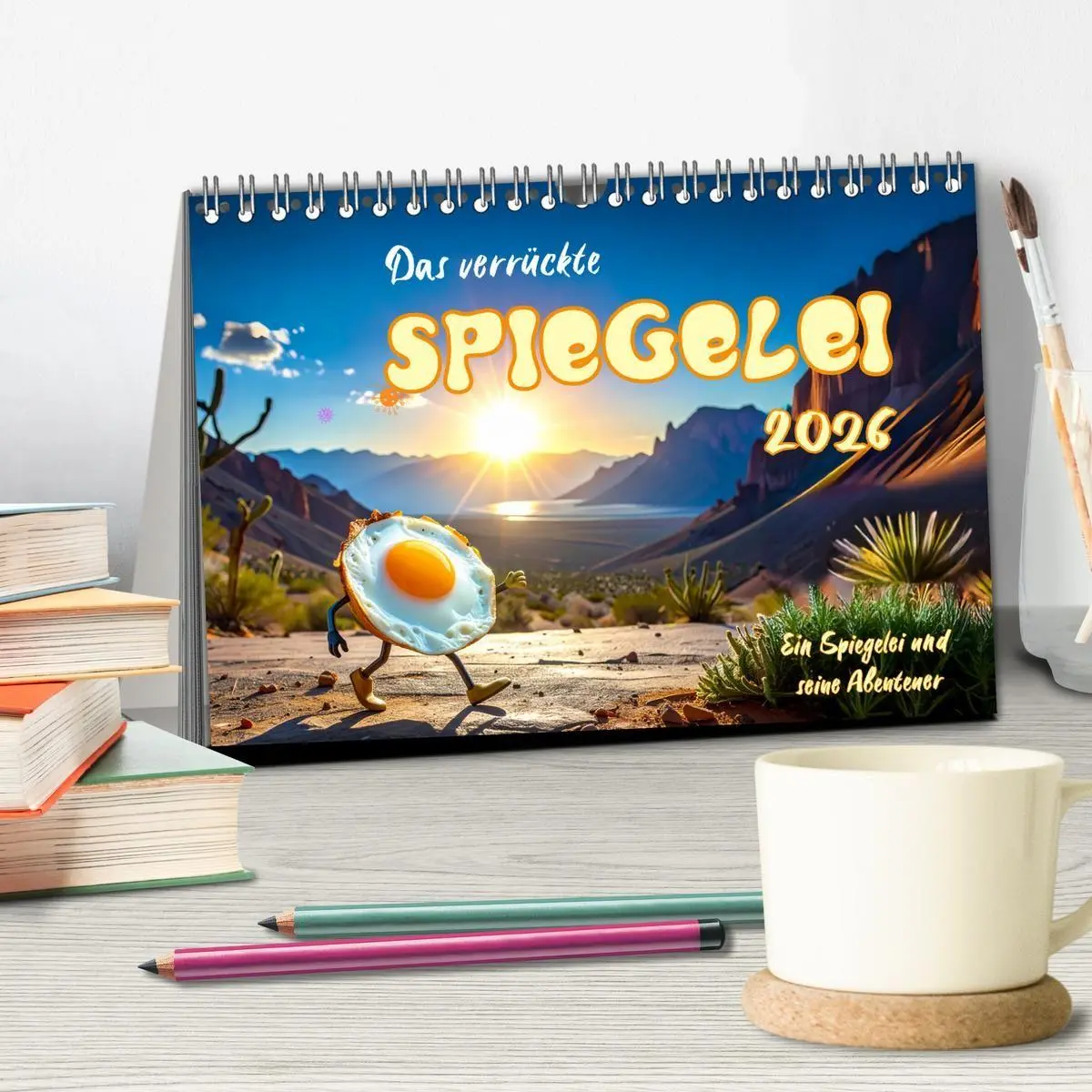 Bild: 9783516660067 | Das verrückte Spiegelei (Tischkalender 2026 DIN A5 quer), CALVENDO...