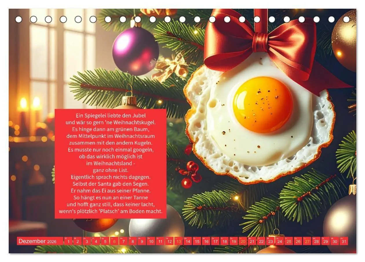 Bild: 9783516660067 | Das verrückte Spiegelei (Tischkalender 2026 DIN A5 quer), CALVENDO...
