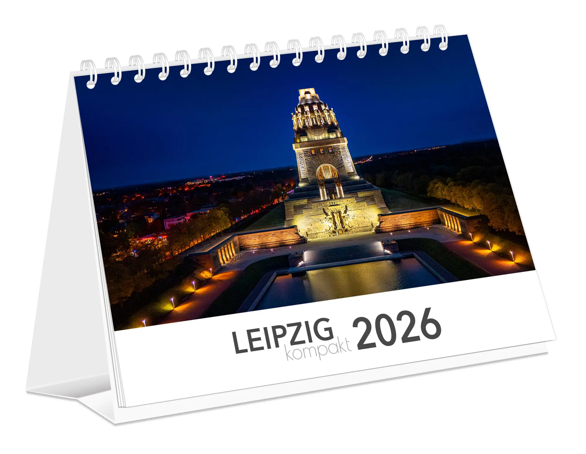 Cover: 9783910680067 | Kalender Leipzig kompakt 2026 | 21 x 15 cm weißes Kalendarium | 2026
