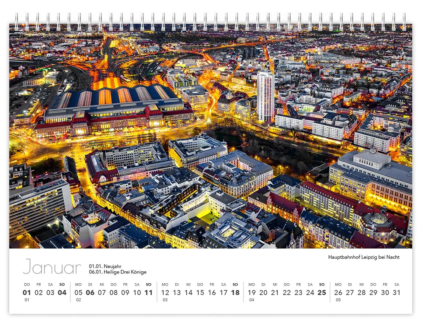 Bild: 9783910680067 | Kalender Leipzig kompakt 2026 | 21 x 15 cm weißes Kalendarium | 2026