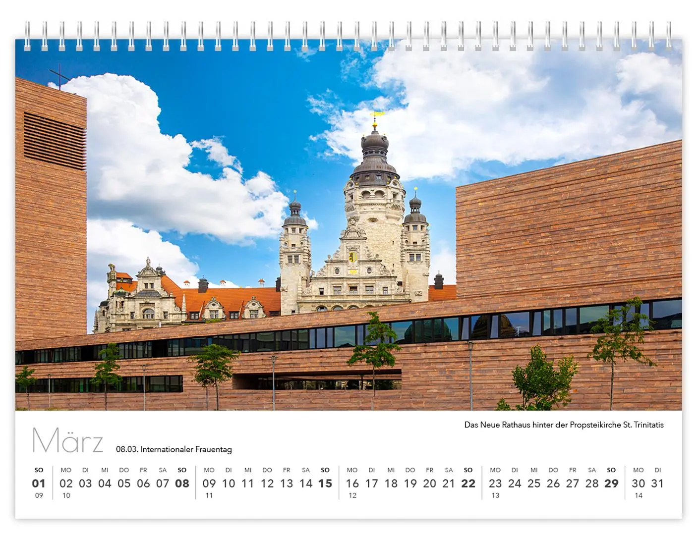 Bild: 9783910680067 | Kalender Leipzig kompakt 2026 | 21 x 15 cm weißes Kalendarium | 2026