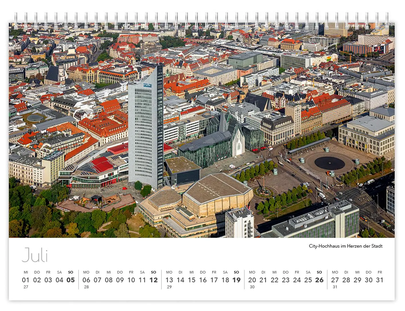 Bild: 9783910680067 | Kalender Leipzig kompakt 2026 | 21 x 15 cm weißes Kalendarium | 2026