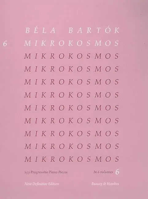 Cover: 9790060080067 | Mikrokosmos Volume 6 (Pink) | Piano Solo | Bela Bartok | Taschenbuch