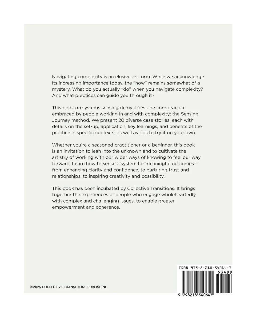 Rückseite: 9798218610067 | Foundations of Systems Sensing | Nancy Zamierowski (u. a.) | Buch