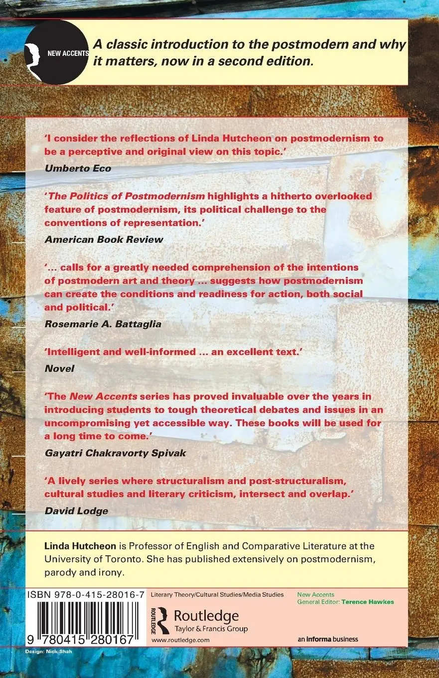 Rückseite: 9780415280167 | The Politics of Postmodernism | Linda Hutcheon | Taschenbuch | 2002
