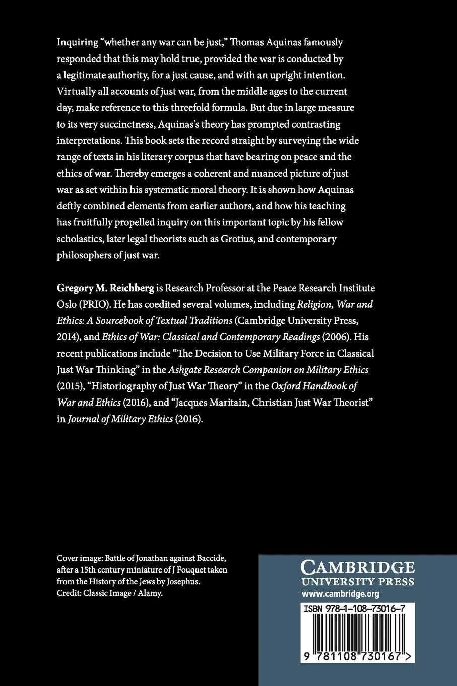 Rückseite: 9781108730167 | Thomas Aquinas on War and Peace | Gregory M. Reichberg | Taschenbuch