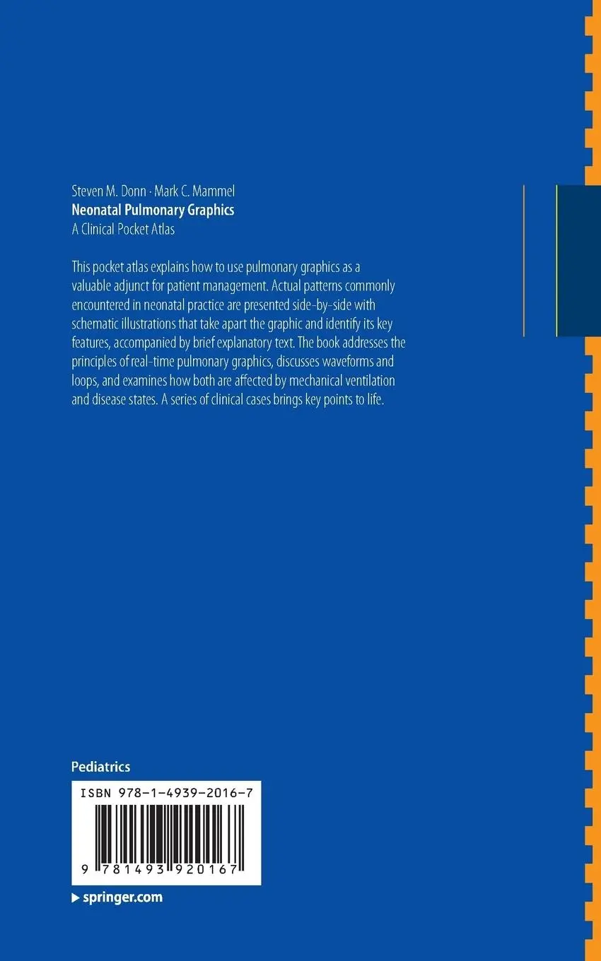 Rückseite: 9781493920167 | Neonatal Pulmonary Graphics | A Clinical Pocket Atlas | Mammel (u. a.)