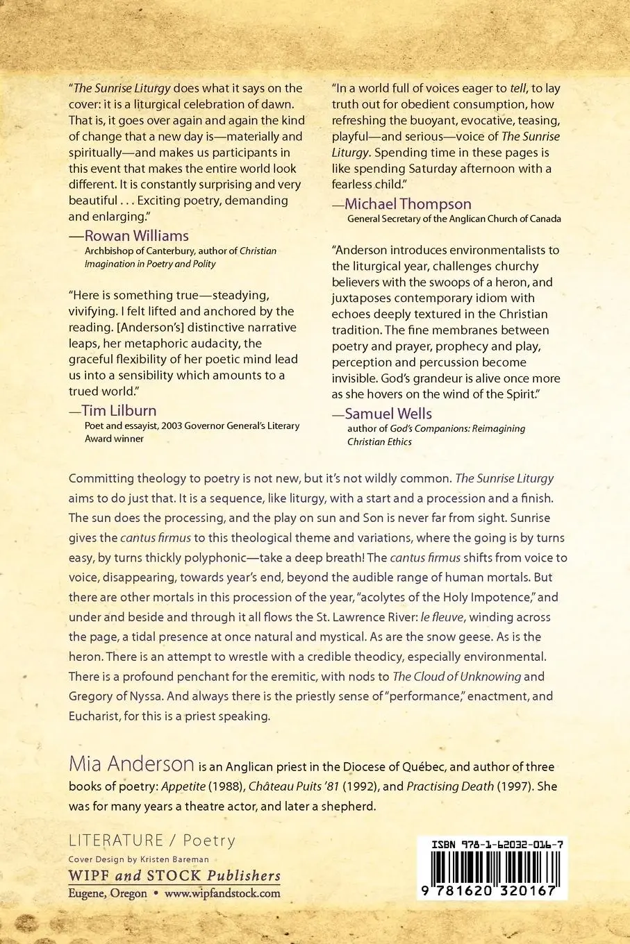 Rückseite: 9781620320167 | The Sunrise Liturgy | Mia Anderson | Taschenbuch | Englisch | 2012