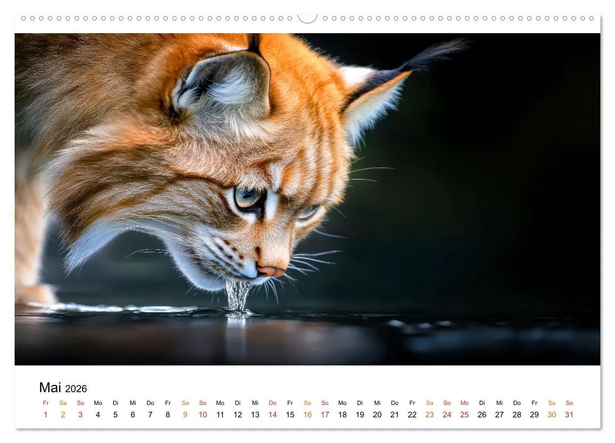 Bild: 9783457250167 | Luchse - die Stimme der Wildnis (Wandkalender 2026 DIN A2 quer),...