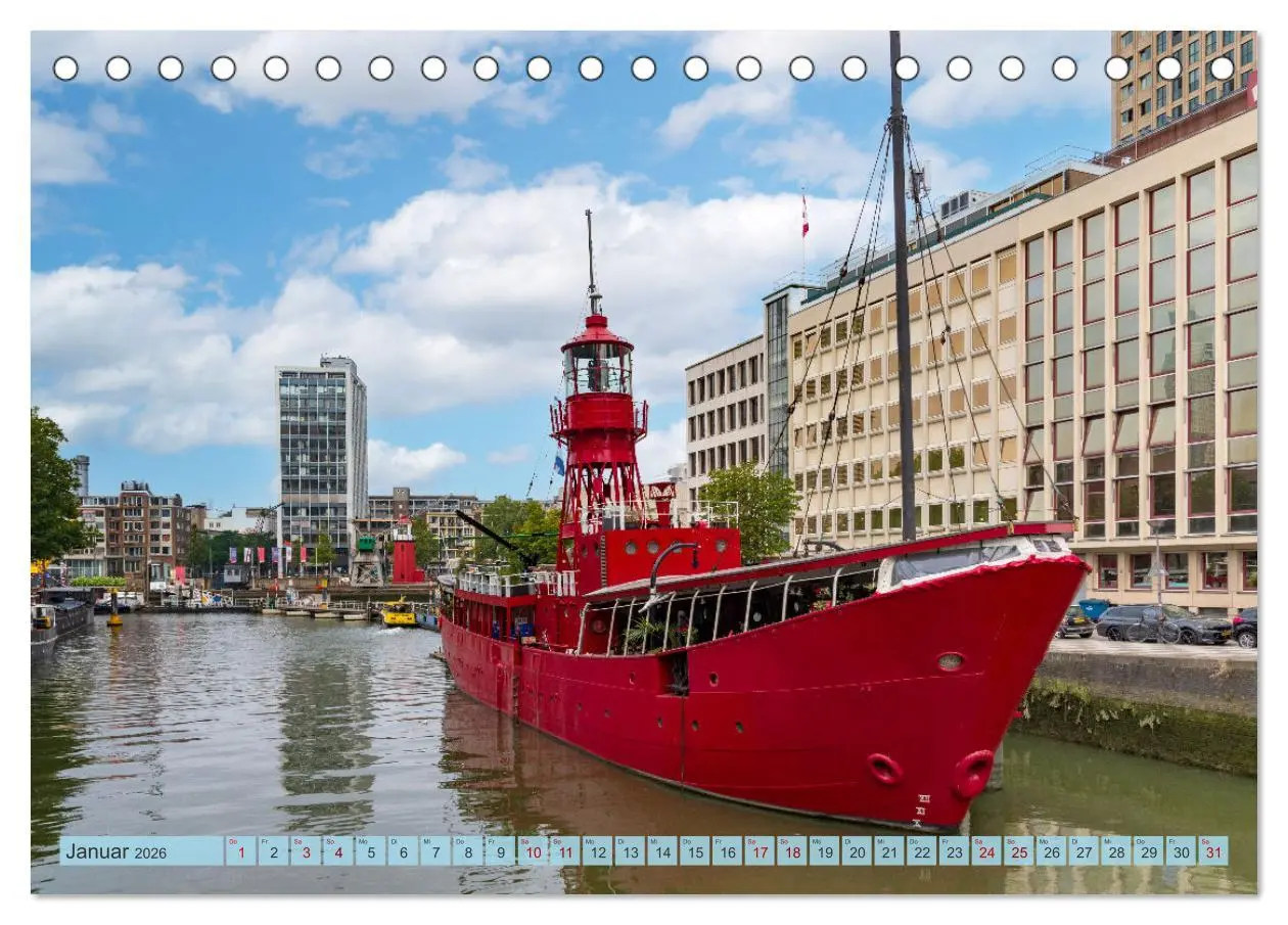 Bild: 9783457320167 | Rotterdam - modern und pulsierend (Tischkalender 2026 DIN A5 quer),...
