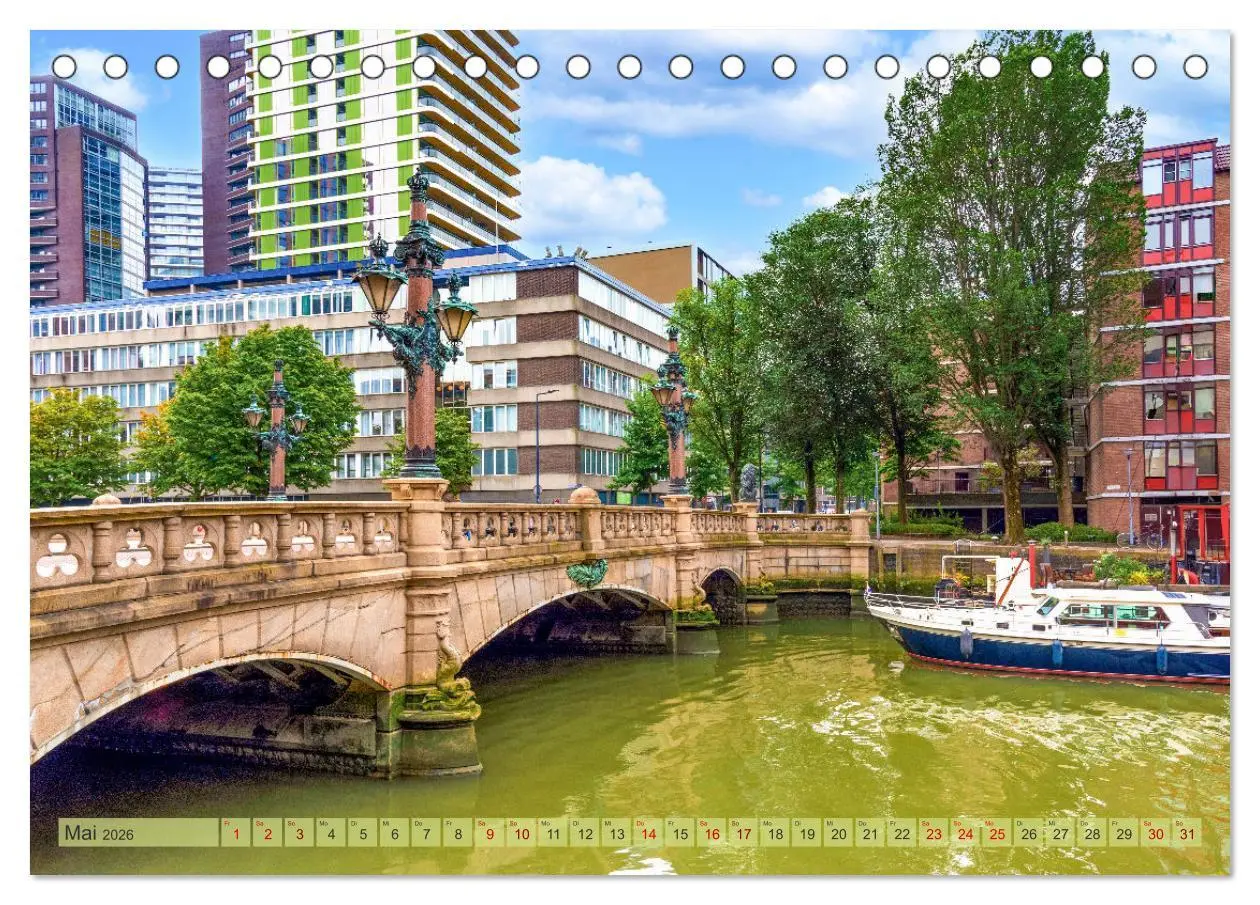 Bild: 9783457320167 | Rotterdam - modern und pulsierend (Tischkalender 2026 DIN A5 quer),...
