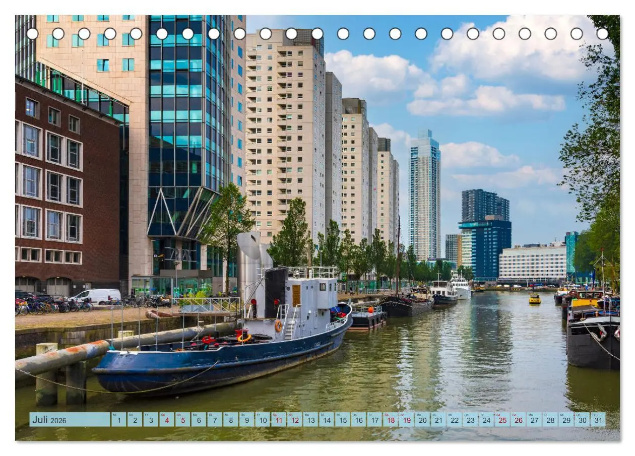 Bild: 9783457320167 | Rotterdam - modern und pulsierend (Tischkalender 2026 DIN A5 quer),...
