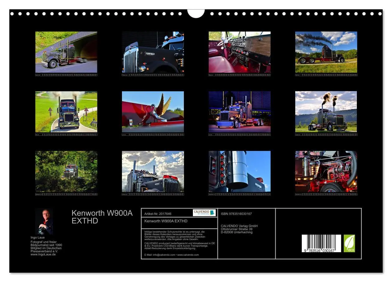 Bild: 9783516030167 | Kenworth W900A EXTHD (Wandkalender 2026 DIN A3 quer), CALVENDO...