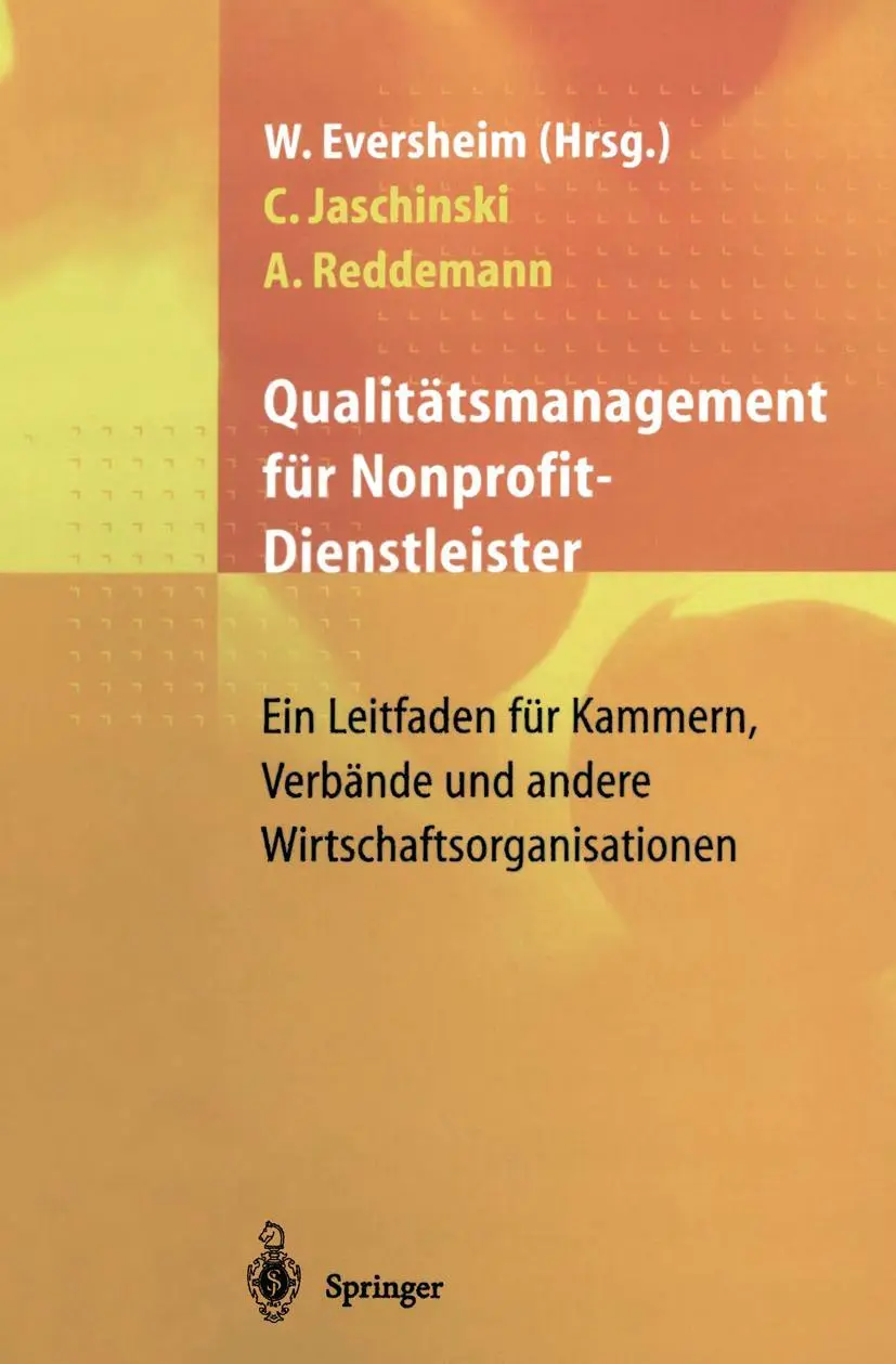 Cover: 9783540620167 | Qualitätsmanagement für Nonprofit-Dienstleister | Jaschinski (u. a.)
