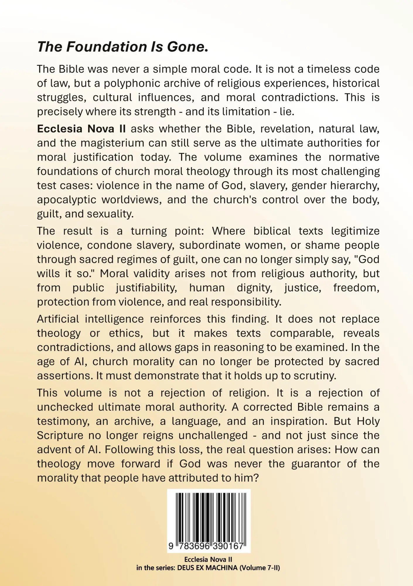 Rückseite: 9783696390167 | Ecclesia Nova II - The Foundation Is Gone | Eureka Circe | Taschenbuch