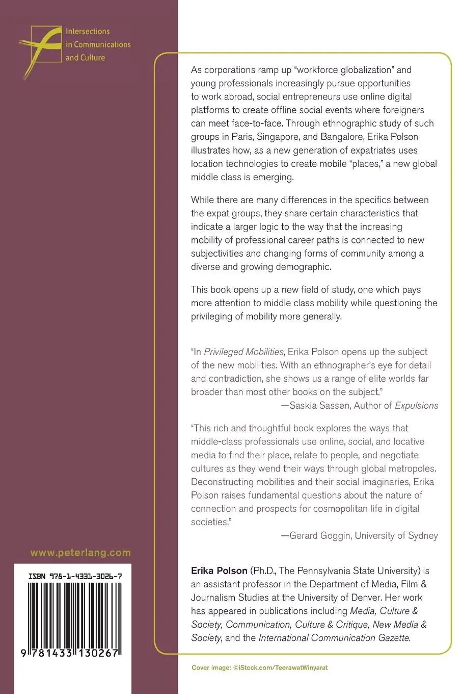 Rückseite: 9781433130267 | Privileged Mobilities | Erika Polson | Taschenbuch | Paperback | 2016