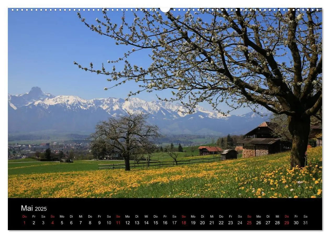 Bild: 9783435770267 | Berner Oberland (Wandkalender 2025 DIN A2 quer), CALVENDO...