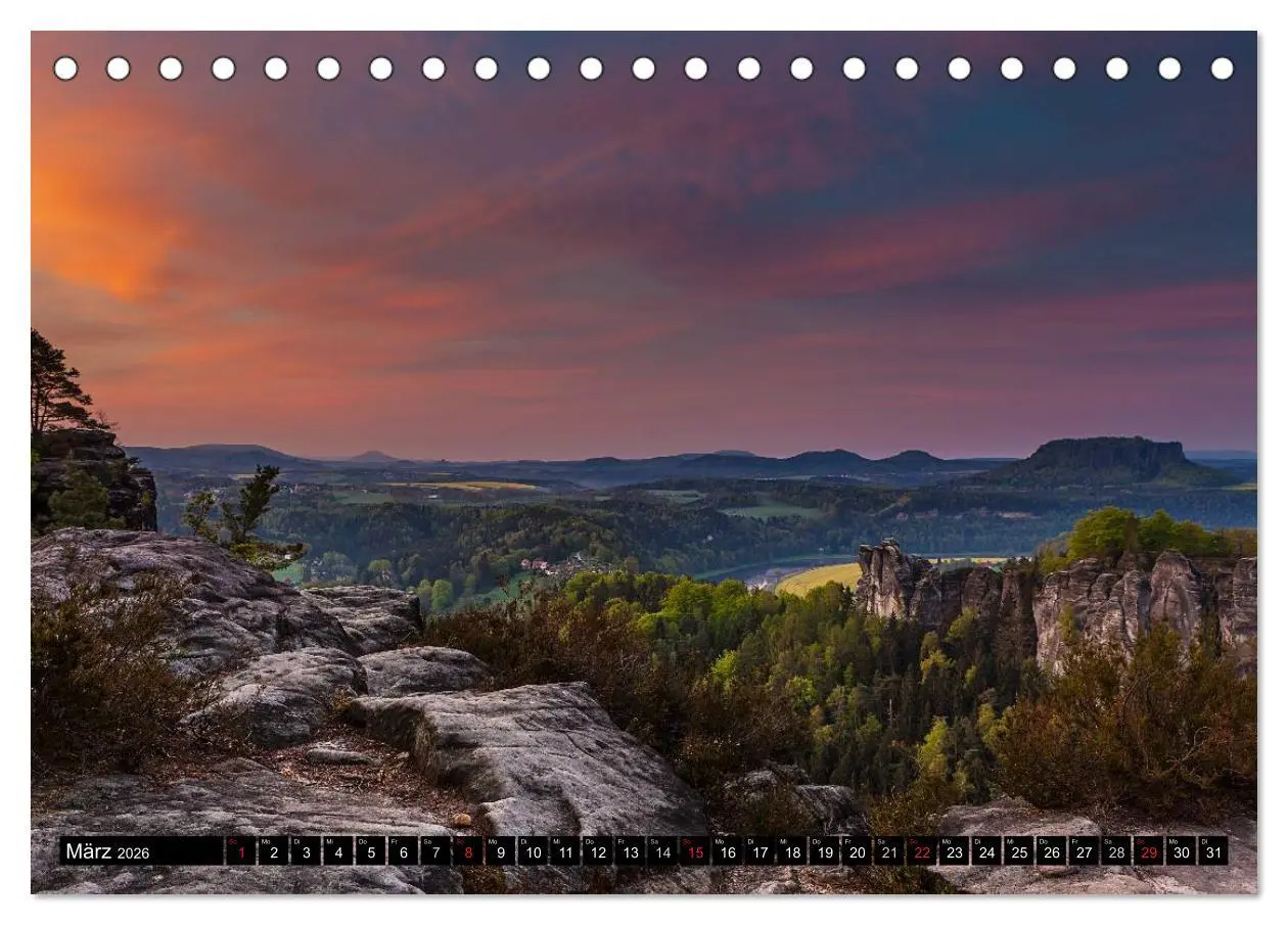 Bild: 9783516020267 | Bilder aus dem Nationalpark Sächsische Schweiz (Tischkalender 2026...