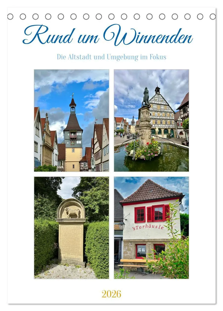 Cover: 9783516260267 | Rund um Winnenden (Tischkalender 2026 DIN A5 hoch), CALVENDO...