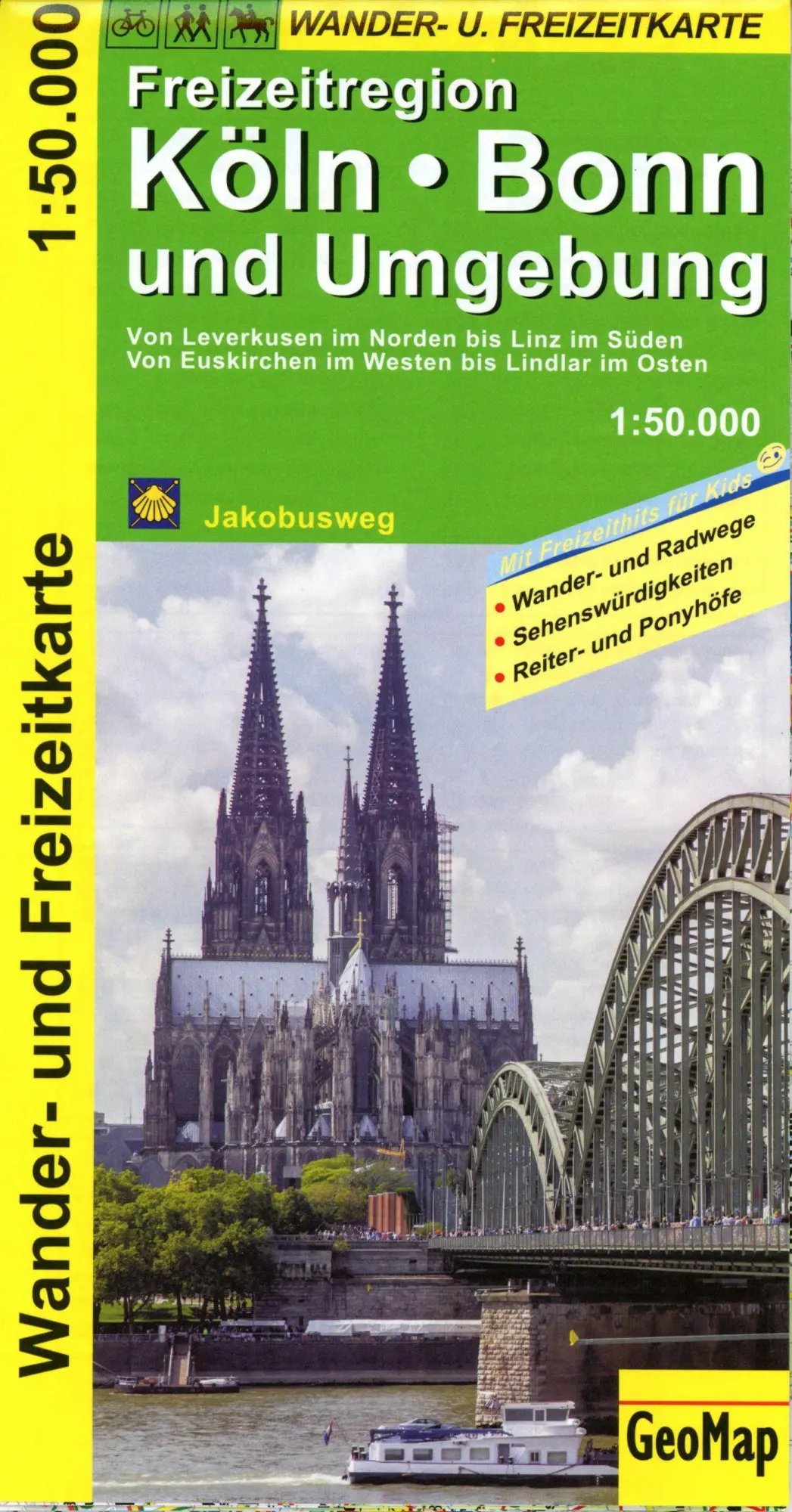Cover: 9783959650267 | Köln, Bonn und Umgebung - Wander- und Freizeitkarte 1:50 000 | Geo Map