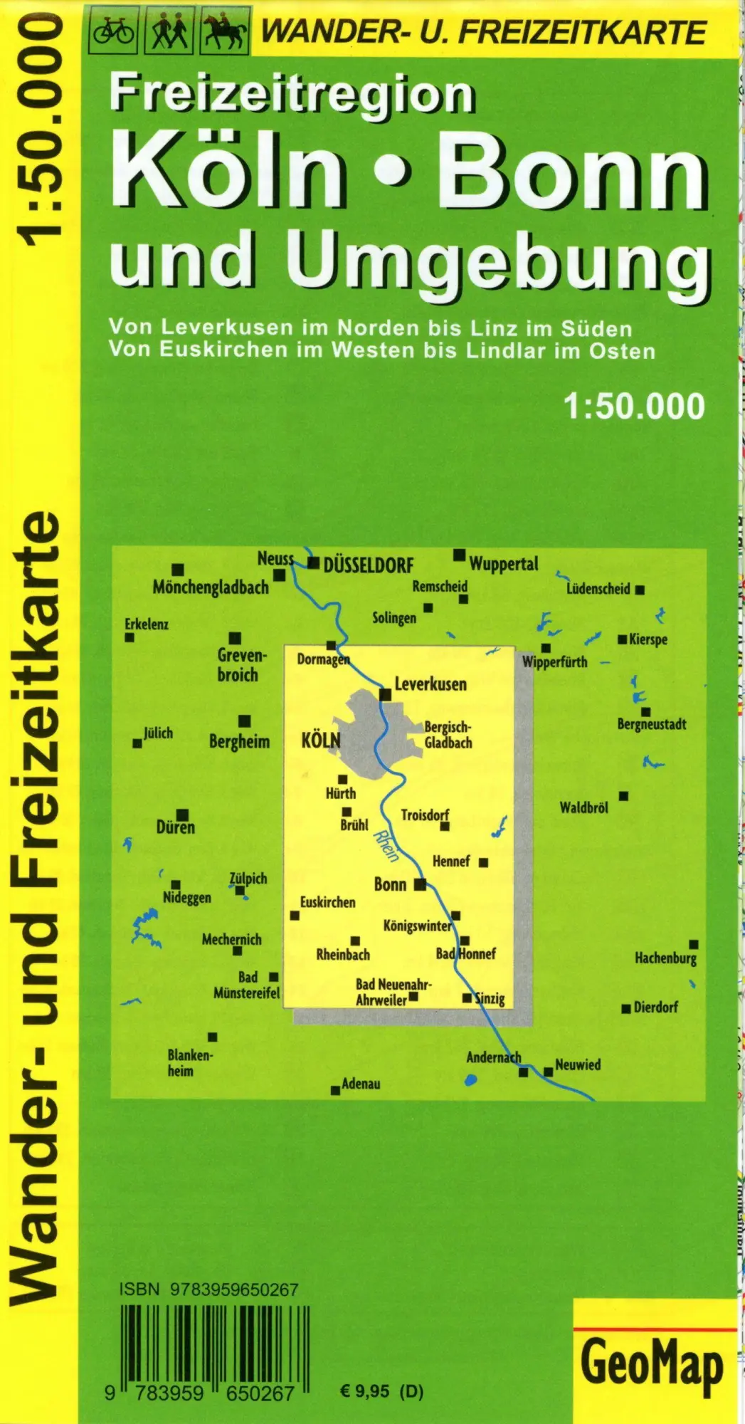 Bild: 9783959650267 | Köln, Bonn und Umgebung - Wander- und Freizeitkarte 1:50 000 | Geo Map