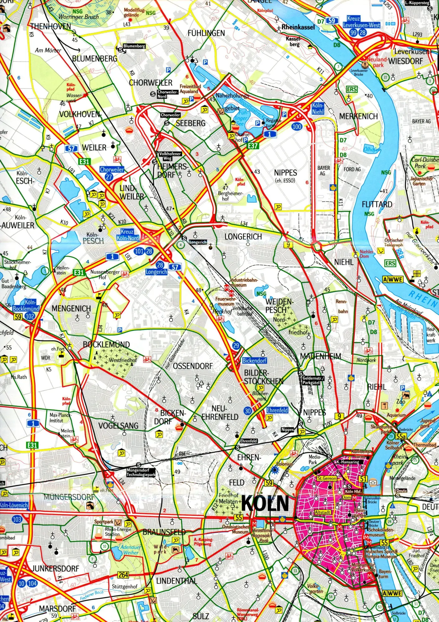 Bild: 9783959650267 | Köln, Bonn und Umgebung - Wander- und Freizeitkarte 1:50 000 | Geo Map