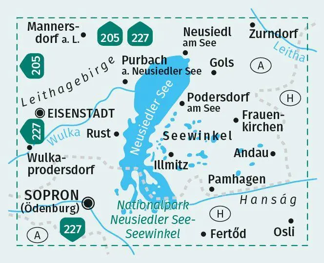Bild: 9783991540267 | KOMPASS Wanderkarte 215 Neusiedler See 1:50.000 | (Land-)Karte | 2023