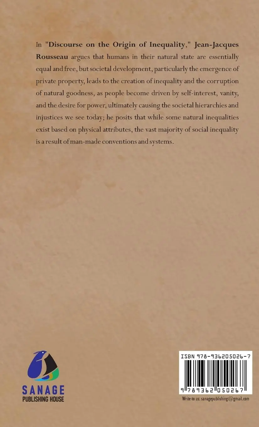 Rückseite: 9789362050267 | Discourse on the Origin of Inequality - [DELUXE HARDCOVER EDITION]