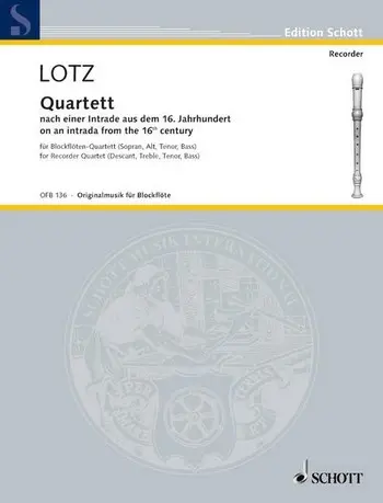 Cover: 9790001100267 | Quartett | Hans-Georg Lotz | Buch | 1984 | Schott Music