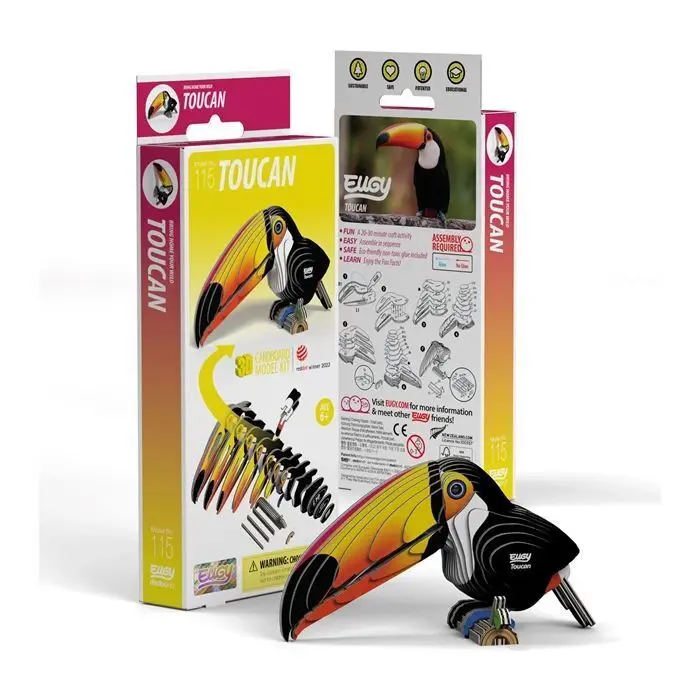 Cover: 9421036940367 | EUGY - 3D Bastelset Tukan | Kit (Bastelset) | 650115 | 2024 | EUGY
