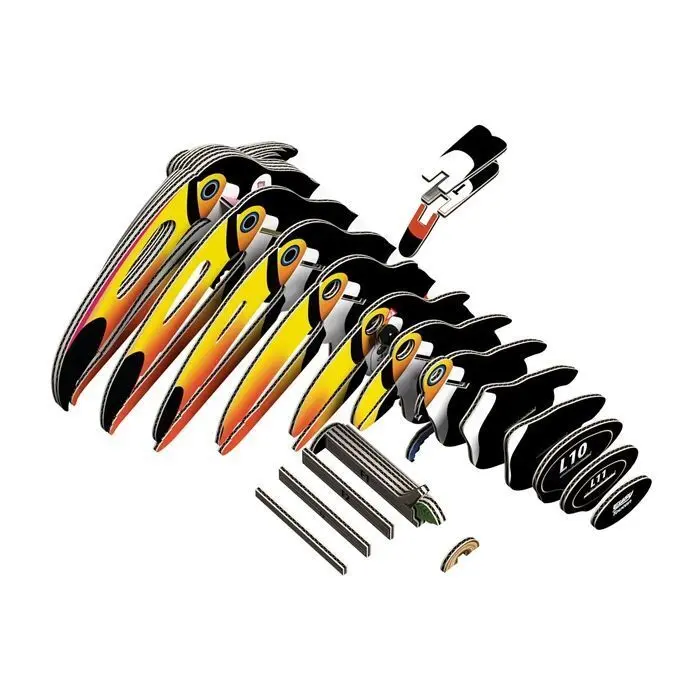 Bild: 9421036940367 | EUGY - 3D Bastelset Tukan | Kit (Bastelset) | 650115 | 2024 | EUGY