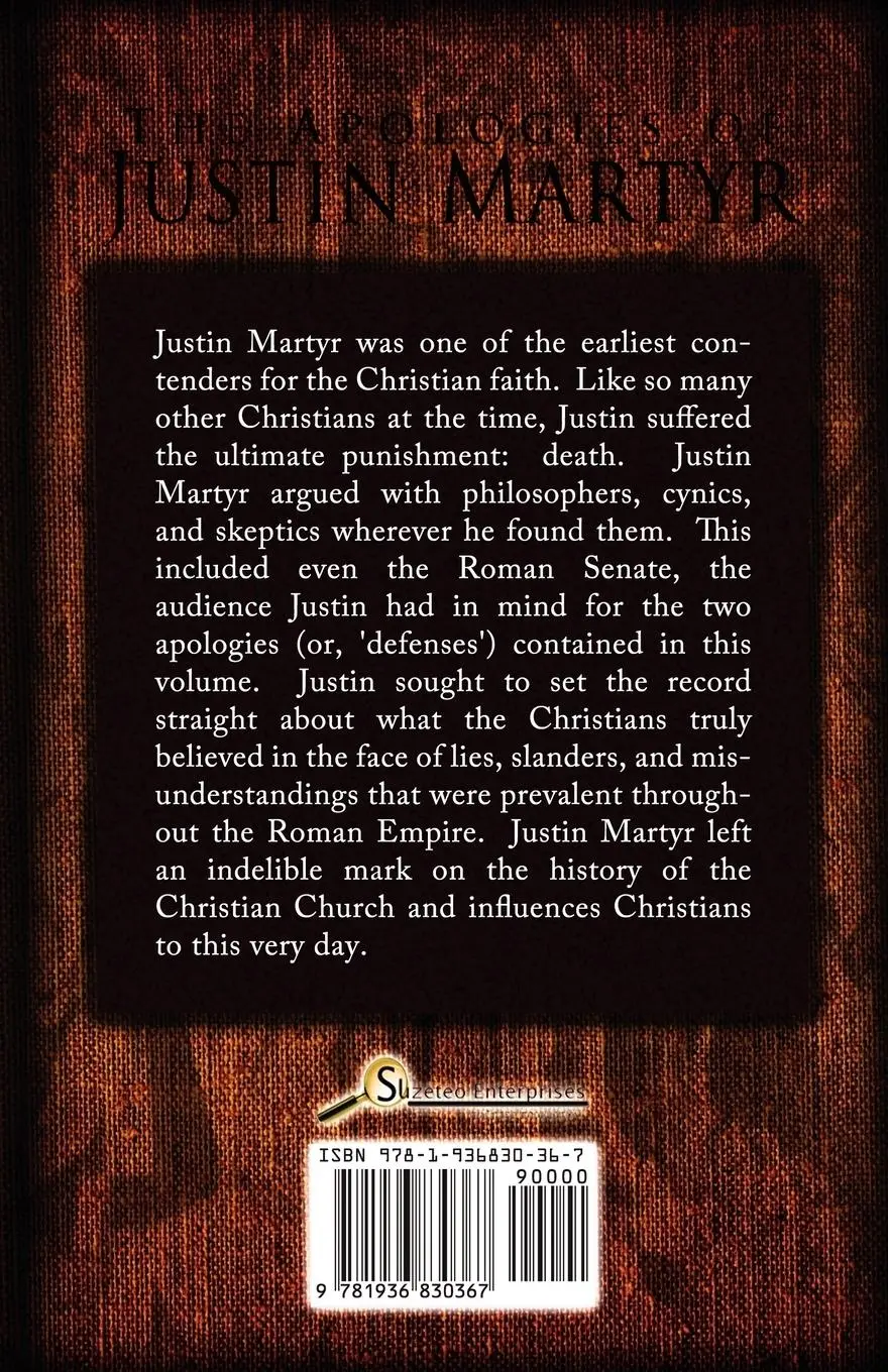 Rückseite: 9781936830367 | The Apologies of Justin Martyr | Justin Martyr | Taschenbuch | 2012