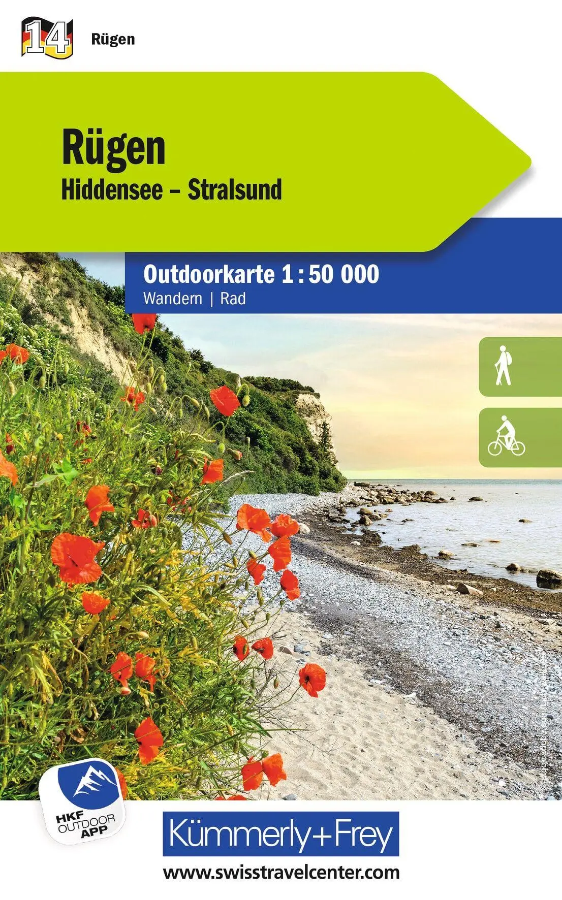 Cover: 9783259300367 | Kümmerly+Frey Outdoorkarte Deutschland 14 Rügen 1:50.000 | Deutsch