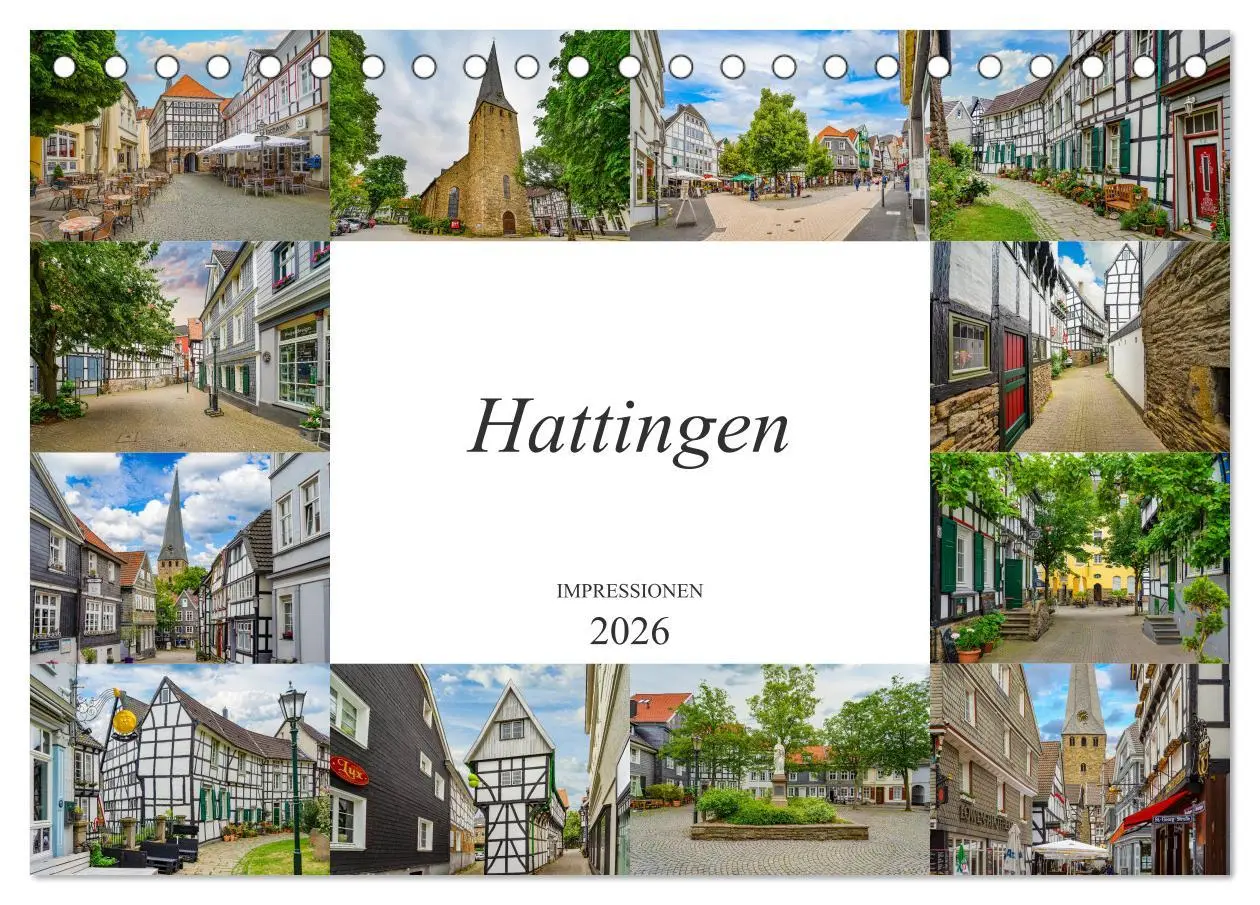 Cover: 9783457780367 | Hattingen Impressionen (Tischkalender 2026 DIN A5 quer), CALVENDO...