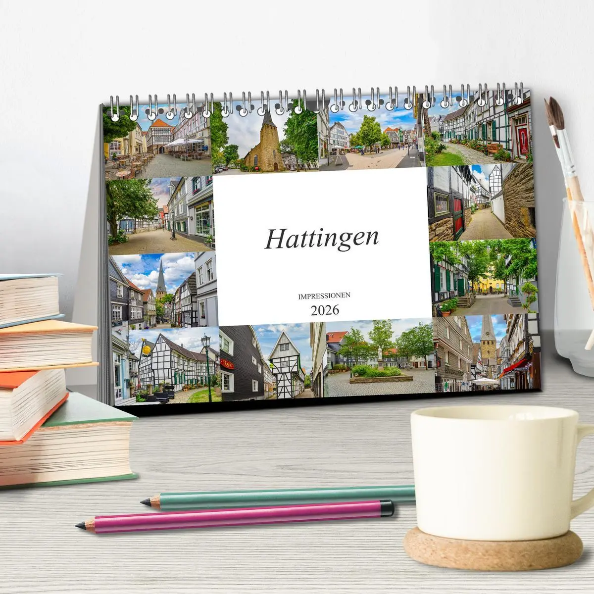 Bild: 9783457780367 | Hattingen Impressionen (Tischkalender 2026 DIN A5 quer), CALVENDO...