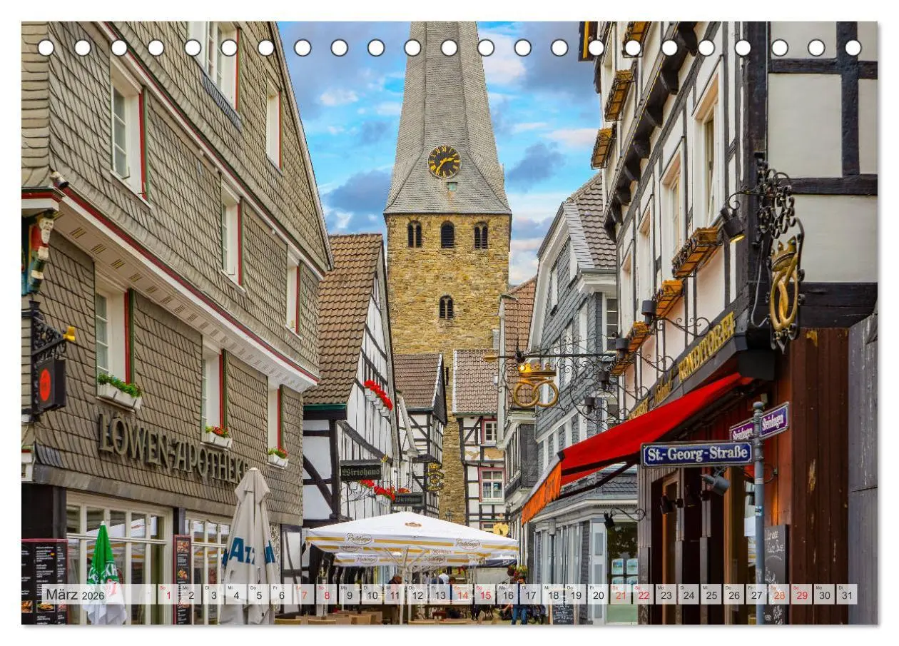 Bild: 9783457780367 | Hattingen Impressionen (Tischkalender 2026 DIN A5 quer), CALVENDO...
