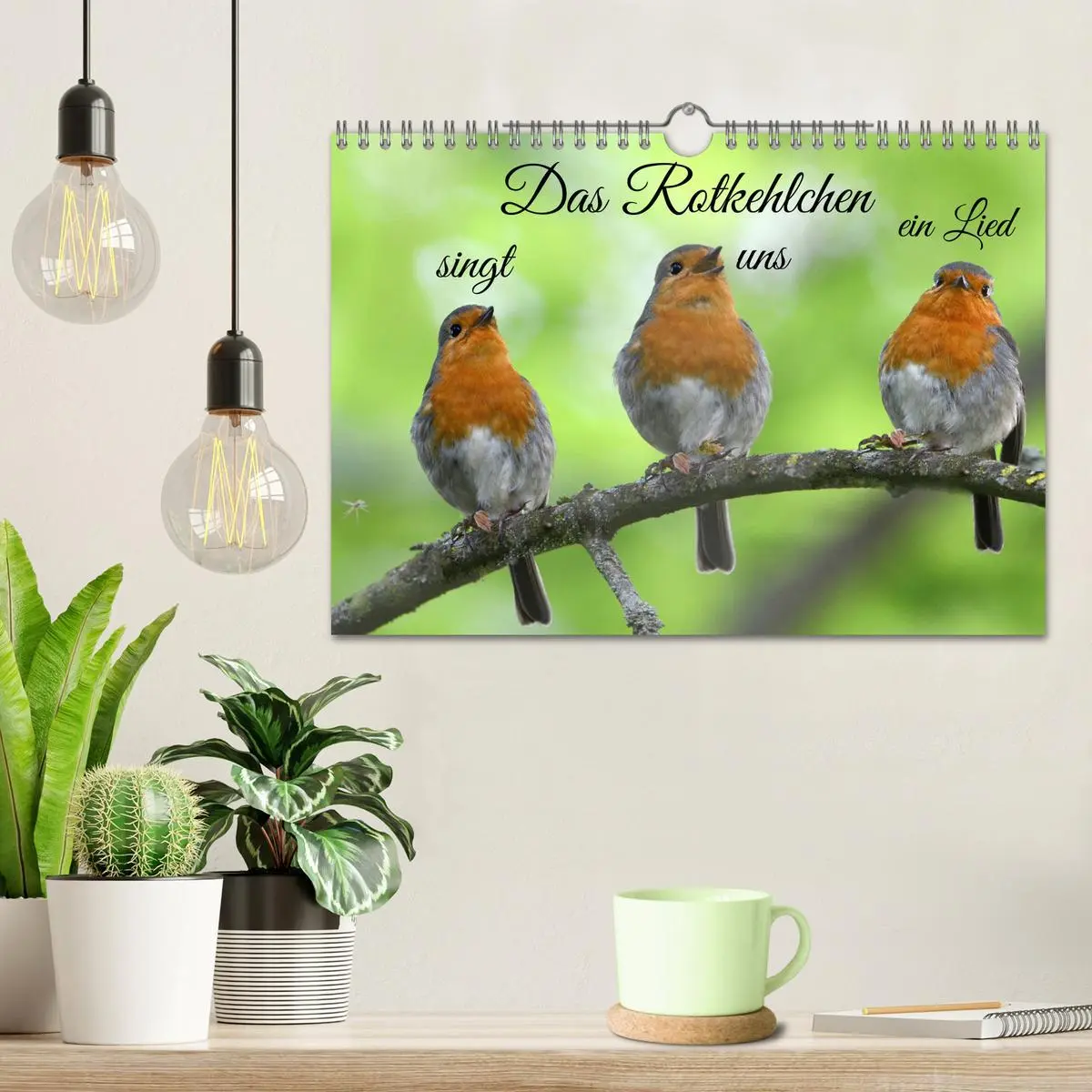Bild: 9783457920367 | Das Rotkehlchen singt uns ein Lied (Wandkalender 2026 DIN A4 quer),...