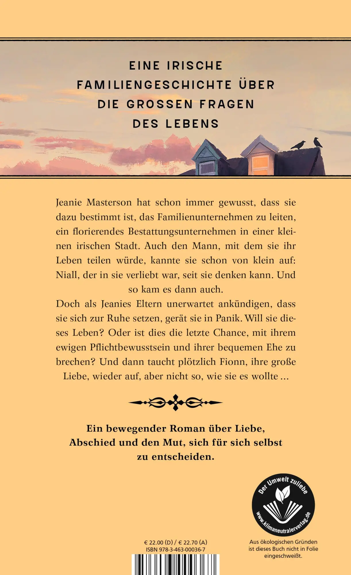 Rückseite: 9783463000367 | Die Bestatterin von Kilcross | Anne Griffin | Buch | 384 S. | Deutsch