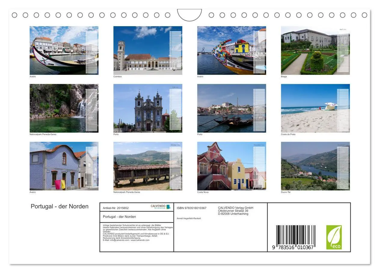 Bild: 9783516010367 | Portugal - der Norden (Wandkalender 2026 DIN A4 quer), CALVENDO...